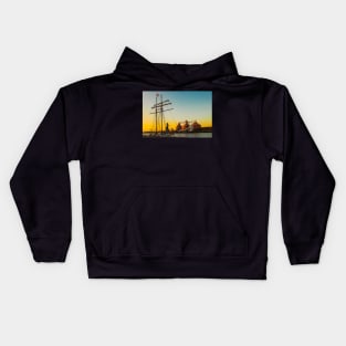 Sunset, sails and Silos Kids Hoodie